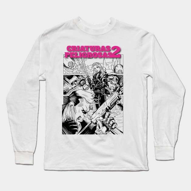 "Street Heroes: Defying Destiny" Long Sleeve T-Shirt by andres uran